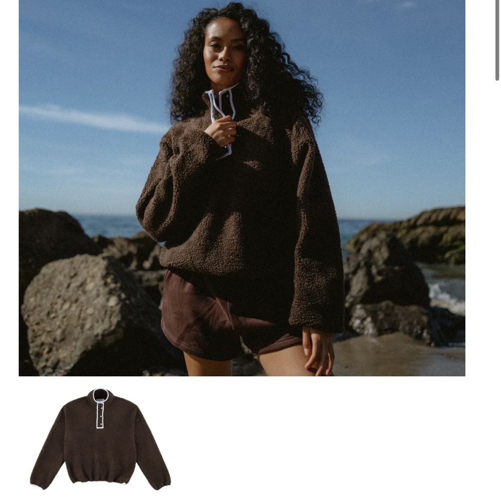 Parke Chocolate Brown Pullover Fleece